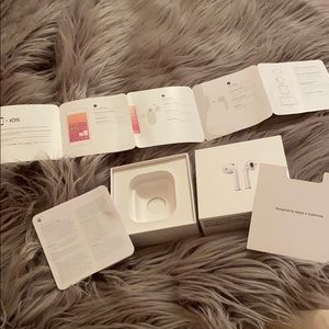 APPLE AIRPODS BOX (EMPTY)! INSTRUCTIONS INCLUDED!
